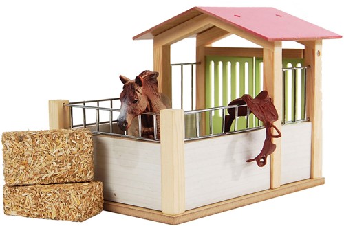 Kids Globe Horses paardenbox 1:24 roze