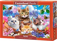 Castorland puzzle Kittens with Flowers - 500 piezas animales-2