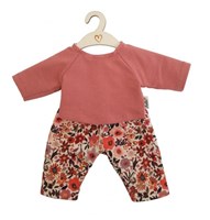 Hollie ropa de muñeca conjunto pantalón y camiseta flores retro para muñecas