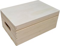 Hobbygroep caja de almacenamiento de madera pequeña 30,2 x 20,2 x 13,2 cm juguete