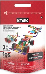 K'nex set de construcción vehículos - Custom Cruisers 105 piezas con bolsa