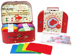 Buttonbag kit de tejido - juguete creativo para niños - multicolor