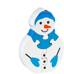 Lanka Kade juguete puzzle - Puzzle Bebé Muñeco de Nieve cartón educativo