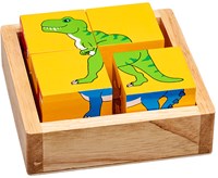Lanka Kade puzzle de bloques - juguete educativo dinosaurios cartón