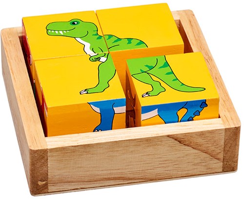 Lanka Kade puzzle de bloques - juguete educativo dinosaurios cartón