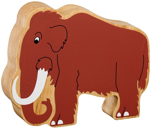 Lanka Kade mamut de juguete marrón grande - figura animal educativa de madera