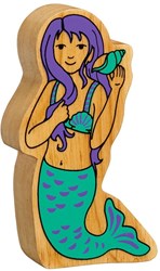 Lanka Kade juguete de madera Sirena verde-morada sostenible