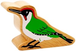 Lanka Kade juguete de madera Pájaro Carpintero Verde pequeño educativo