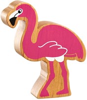Lanka Kade juguete de madera flamenco rosa educativo sostenible