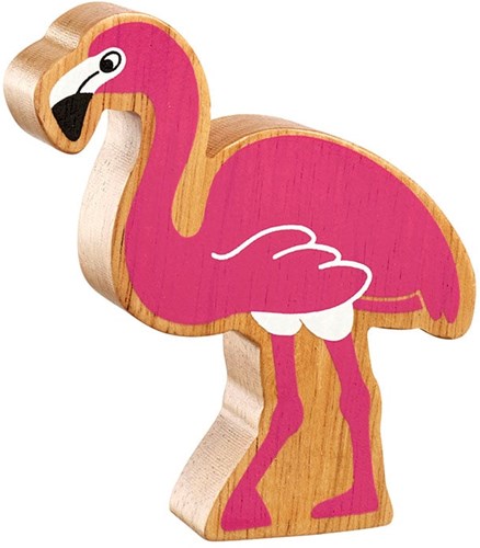 Lanka Kade juguete de madera flamenco rosa educativo sostenible