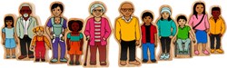 Lanka Kade set de juego de madera comunidad 12 piezas juguete colorido