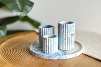 Little Creations Set DIY Resina - Candelabros y Bandeja Pigmento Azul