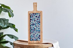 Little Creations Tabla para Servir Mosaico DIY Azul - Kit Creativo