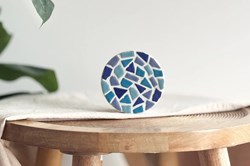 Little Creations set mosaico DIY posavasos azul 4 piezas creativo manualidades