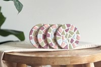 Little Creations set mosaico DIY - posavasos creativos colores pastel