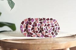 Little Creations set posavasos mosaico DIY rosa 4 piezas creativo