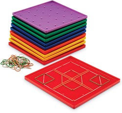 Learning Resources Learning Resources - 5 X 5 Pin Geoboards (Set of 10)