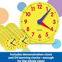 Learning Resources set de relojes educativos de aula - juguete reloj aprendizaje-2