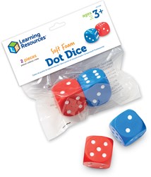 Learning Resources Learning Resources - Foam Dot Dice (Set of 2)