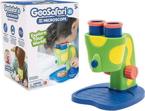 Learning Resources microscopio infantil GeoSafari Junior azul juguete educativo