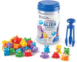 Learning Resources Learning Resources - Grab & Sort Fine Motor Alien Counters