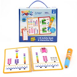Learning Resources Hot Dots Numberblocks 1-10 Libro de actividades & Bolígrafo interactivo