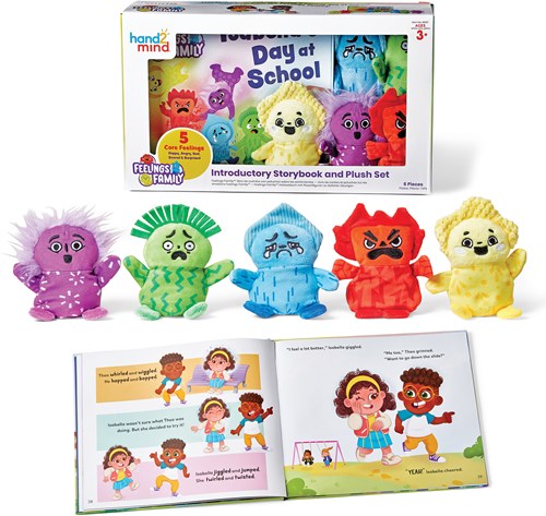 Learning Resources set de libros sobre emociones con peluche - juguete educativo