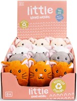 Living Nature peluche gato juguete multicolor - suave amigo de juegos