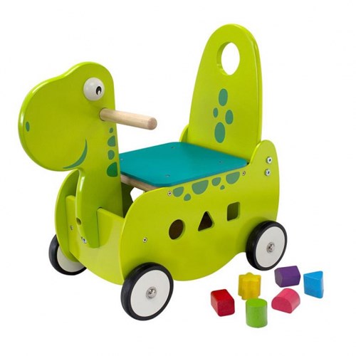 I'm Toy andador dino - correpasillos de madera con encajables