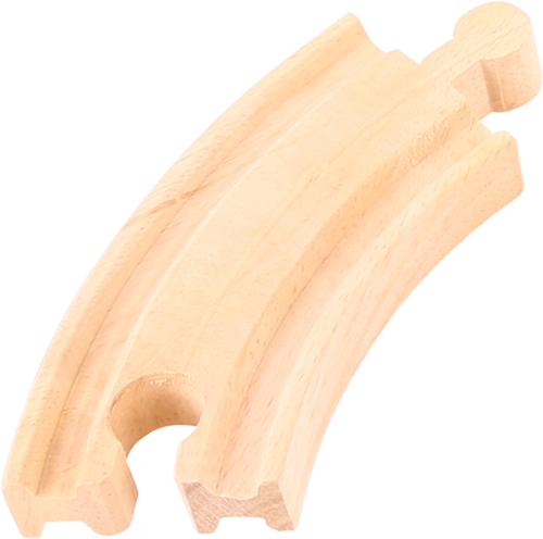 BigJigs vías de tren de madera curvas cortas - 12 piezas - set de expansión