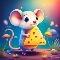 Yazz puzzle Lovely Mouse - set de construcción colorido 1023 piezas