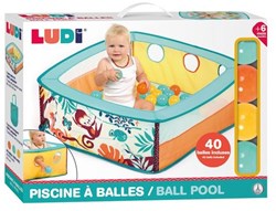 Ludi piscina de bolas jungle diversión para bebés y niños pequeños - piscina de bolas