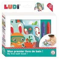 Ludi libro de baño libro para colorear para el baño con lápices diversión acuática