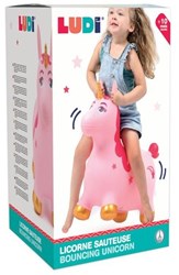 Ludi unicornio saltarín juguete - unicornio dinámico pelota saltarina para niños