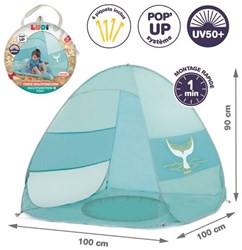 Ludi piscina de juegos tienda pop-up UV50+ XXL piscina bebé azul multicolor