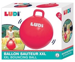 Ludi pelota saltarina XXL roja - juguete pelota saltarina para niños 55 cm