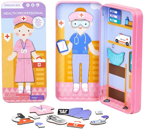 MIEREDU MierEdu - Caja de rompecabezas magnética - Doctor