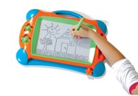 Ses Pizarra magnética juguete Montessori 25x34cm con bolígrafo y sellos-3