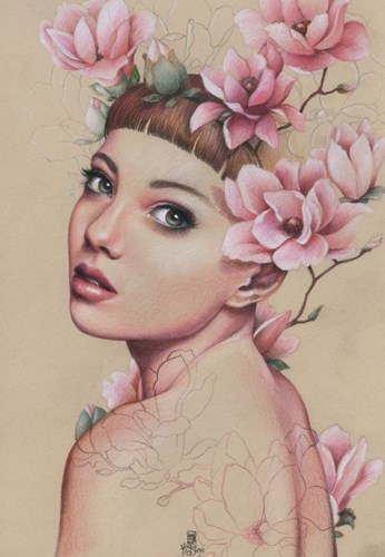 Grafika puzzle Magnolia rompecabezas floral - 1000 piezas flores