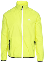 Trespass chaqueta hombre chaqueta deportiva cortavientos alta visibilidad amarilla impermeable L