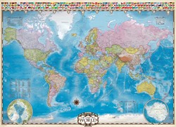 Eurographics Map of the World - 1000 Teile