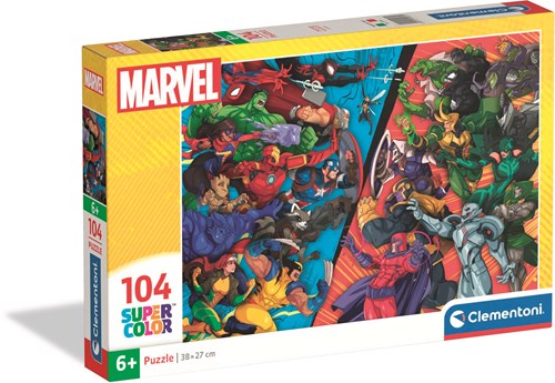 Clementoni puzzle Marvel 104 piezas - rompecabezas infantil de cartón-2