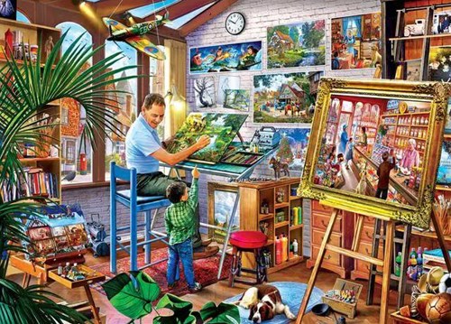 Master Pieces rompecabezas Gallery on the Square puzzle de 1000 piezas