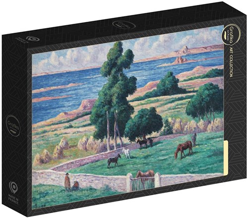 Grafika puzzle Maximilien Luce puzzle de arte 1000 piezas Lézardrieux-2