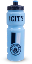 Team Merchandise botella plástica Manchester City 750ml bidón deportivo azul