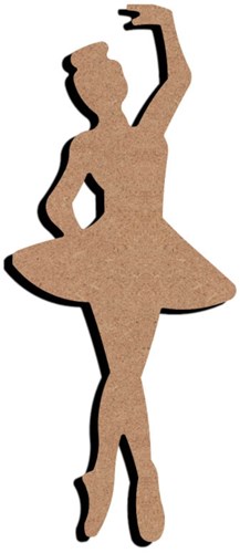 Gomille figura bailarina MDF juguete creativo 26 cm multicolor