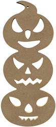 Gomille figura creativa MDF calabazas apiladas 26 cm decoración
