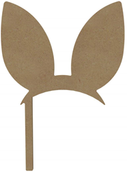Gomille figura de MDF juguete creativo orejas de conejo 26 cm decoración