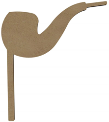 Gomille figura de MDF juguete creativo props pipa 26 cm decoración