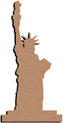 Gomille decoración creativa Estatua de la Libertad MDF 58 cm